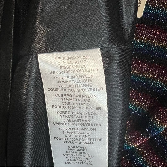 Anthropologie Eri + Ali Rainbow Shimmer Tunic Dress, New with Tags - Picture 6 of 6